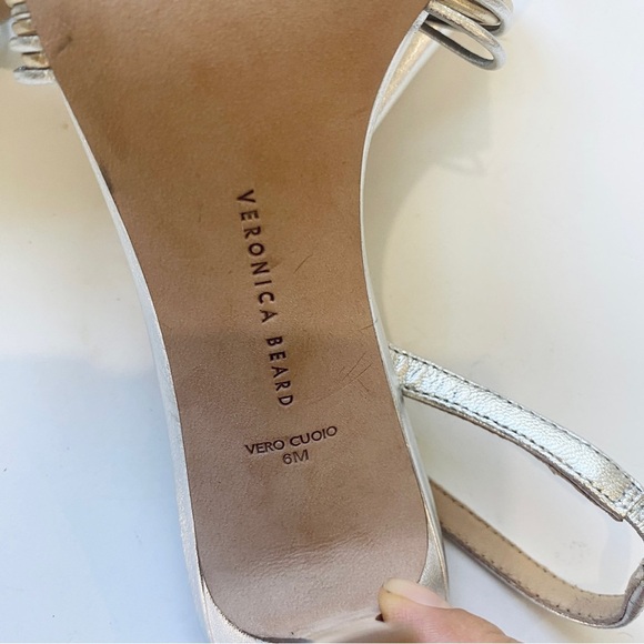Veronica Beard leather metallic knot sandals - Picture 11 of 12